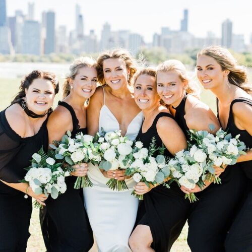 chicago bridal party natural makeup