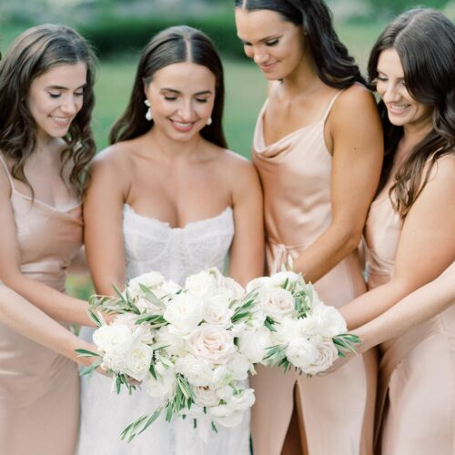 bridal party hair loose waves