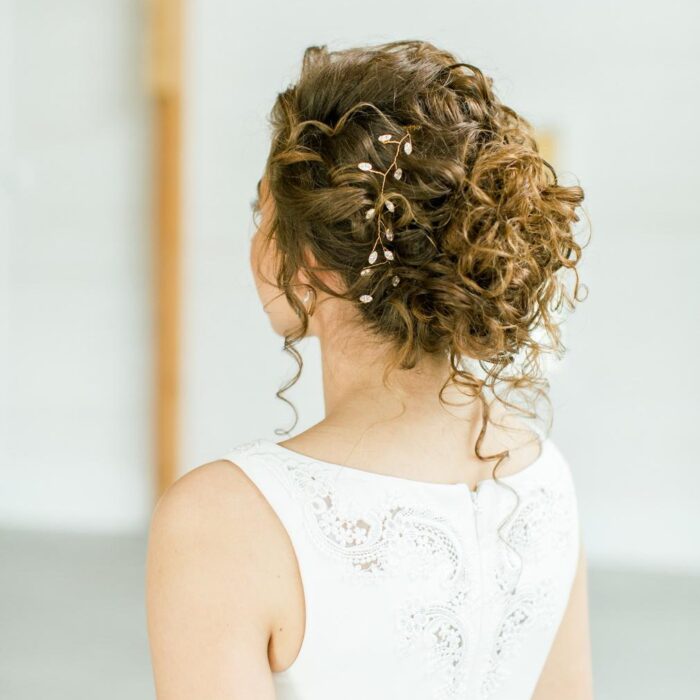 curly updo for brides_view from back