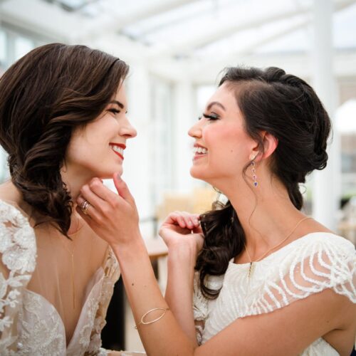 glam bride hair_lesbian wedding