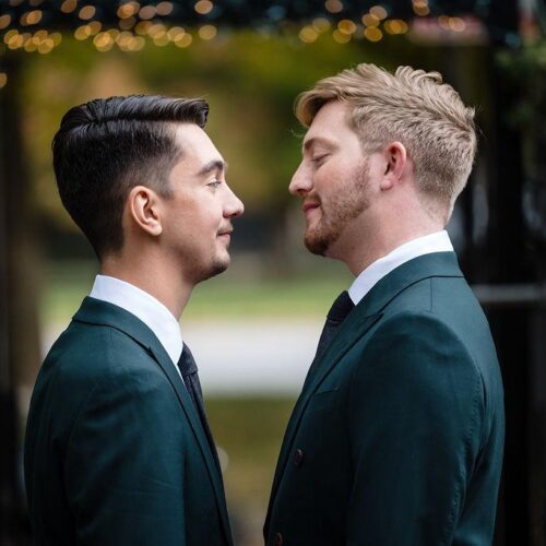 wedding vows portrait_gay wedding portrait